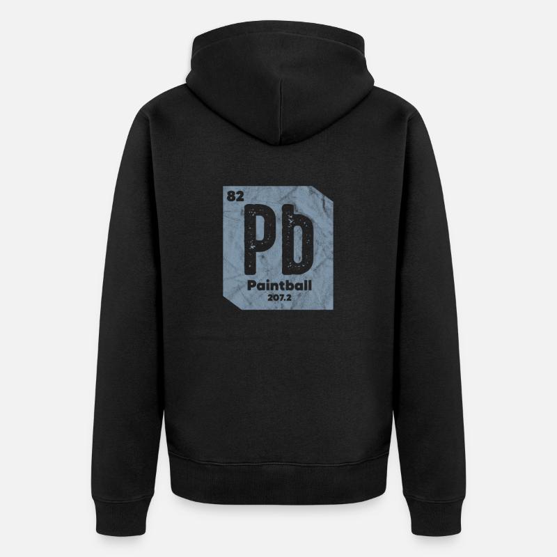 Paintball - Unisex Premium Bio Zip Hoodie - Schwarz