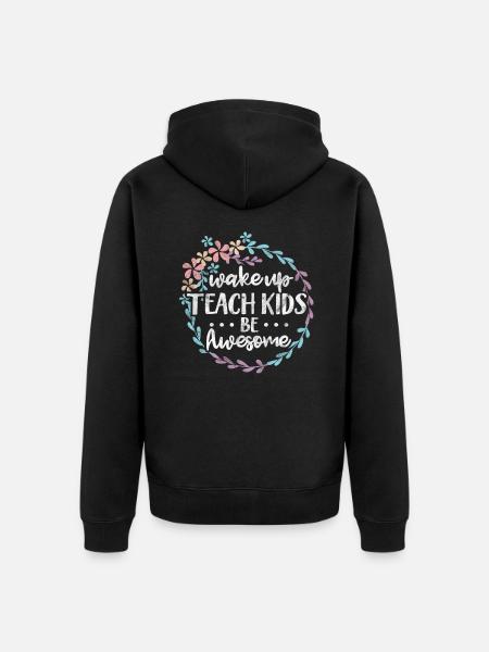 Enseignant Enseignant - Veste à capuche bio Premium Unisexe - noir