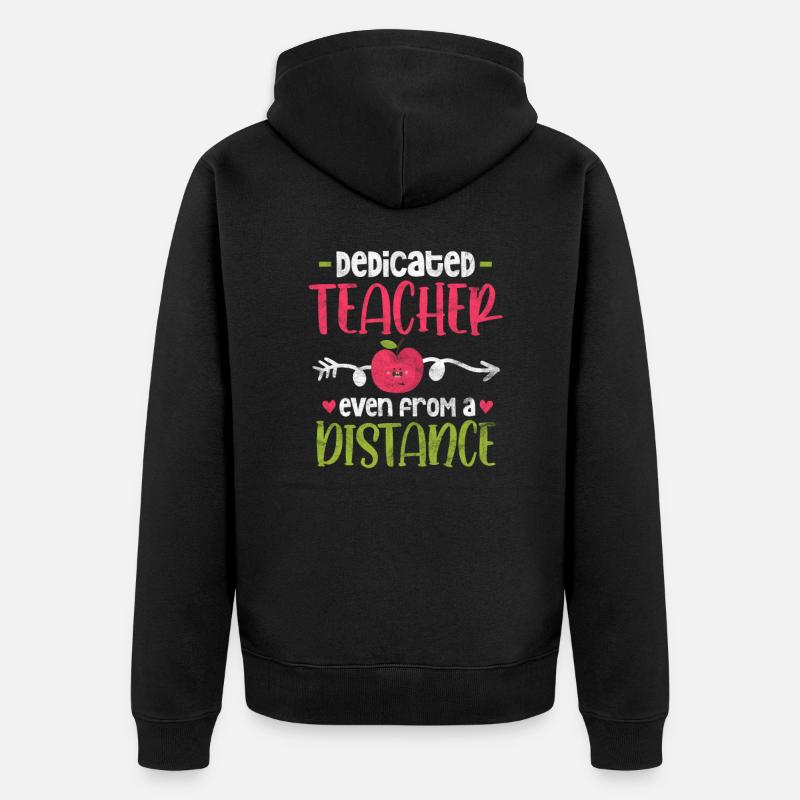 Lehrer Lehrerin - Unisex Premium Bio Zip Hoodie - Schwarz