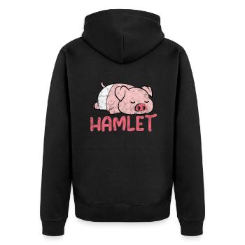 Cochon Cochon PorcLet Semer Des Cochons Cadeau - Veste à capuche bio Premium Unisexe - noir - Dos - Nico (187cm)