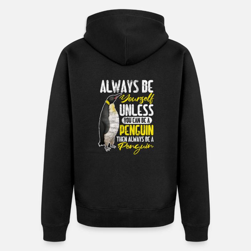 Pingouin - Veste à capuche bio Premium Unisexe - noir