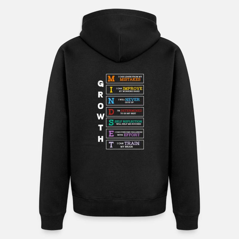 Motivation - Veste à capuche bio Premium Unisexe - noir