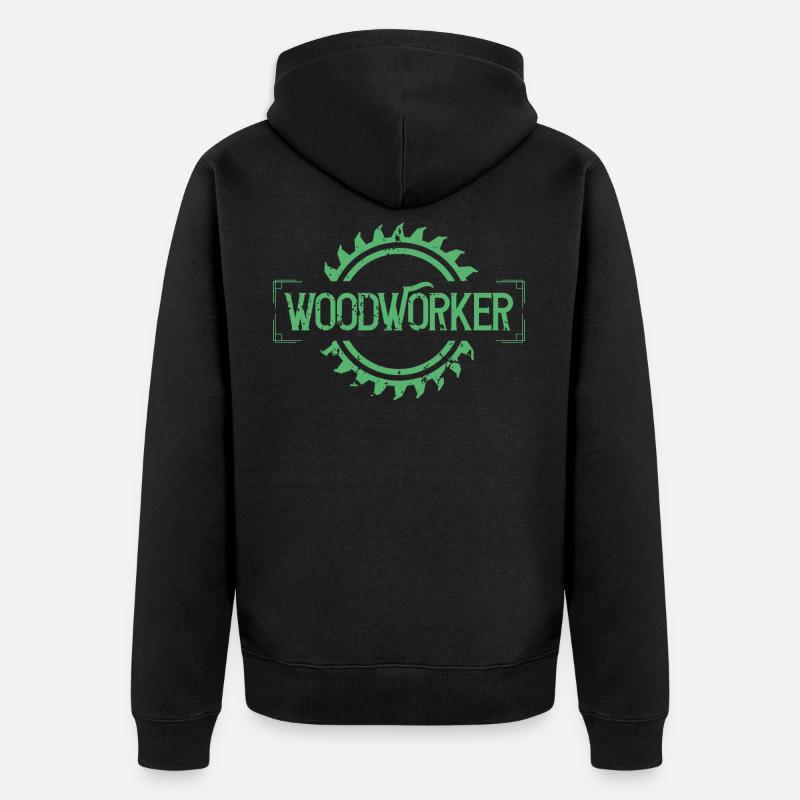 Meilleur ouvrier forestier bûcheron - Veste à capuche bio Premium Unisexe - noir