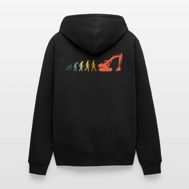 Pelles Evolution Rétro Veste à capuche bio Premium Unisexe