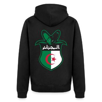 Algerie - Veste à capuche bio Premium Unisexe - noir - Dos - Nico (187cm)