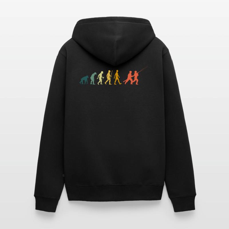 Firefighter Evolution Retro Firefighter Unisex Premium Organic Zip Hoodie