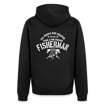 Fisherman Expert - Veste à capuche bio Premium Unisexe - noir - Dos - Nico (187cm)