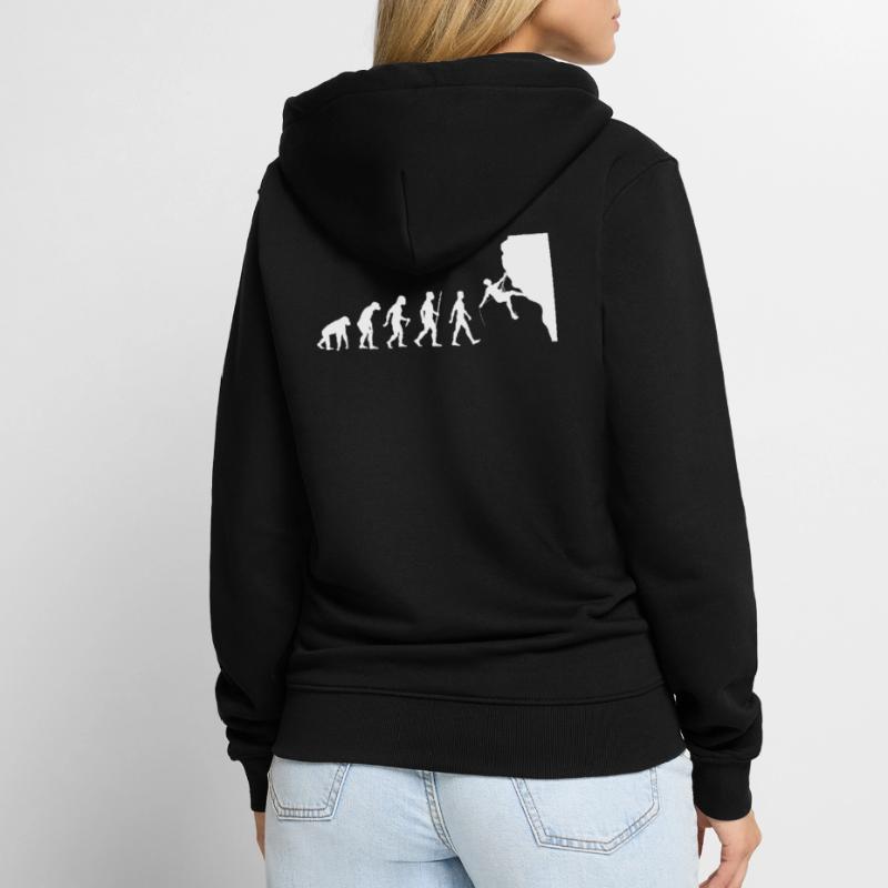 Evolution Klettern Unisex Premium Bio Zip Hoodie
