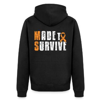 Made to Survive - Veste à capuche bio Premium Unisexe - noir - Dos - Nico (187cm)