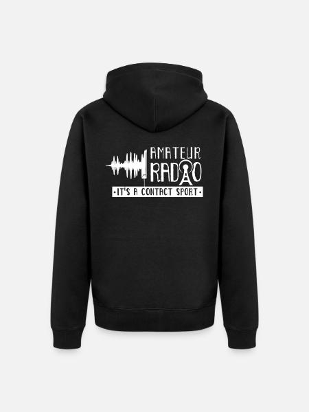 Amateurfunk Es Ist Ein Kontaktsport Amateurfunker - Unisex Premium Bio Zip Hoodie - Schwarz
