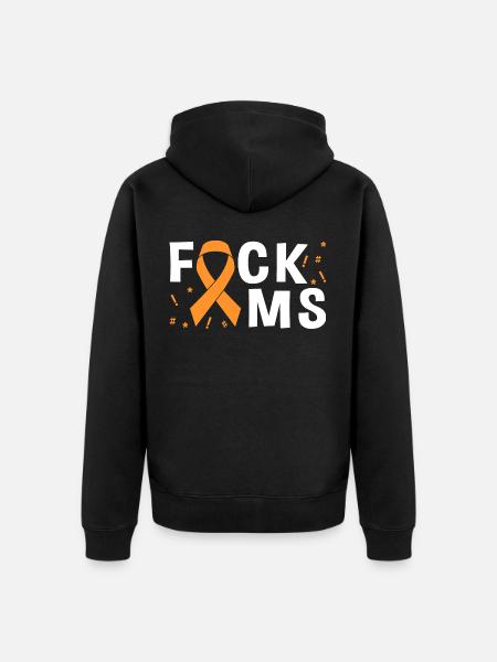 Fuck MS - Unisex Premium Organic Zip Hoodie - black