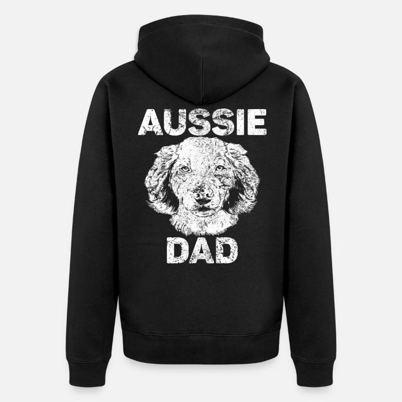 Papa australien - Veste à capuche bio Premium Unisexe - noir