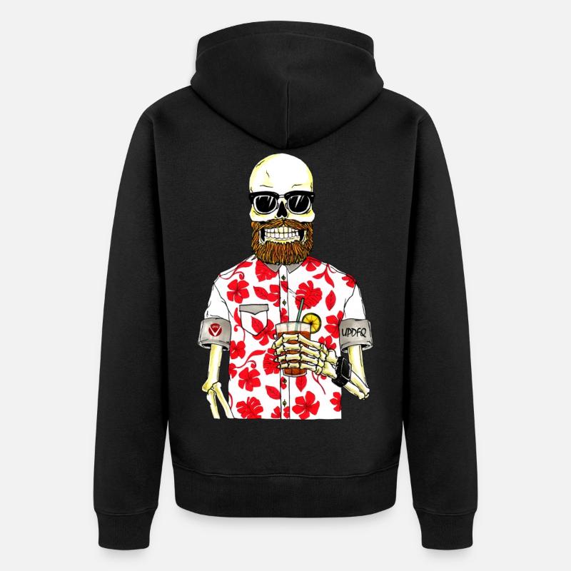 SCHELETRO - Veste à capuche bio Premium Unisexe - noir