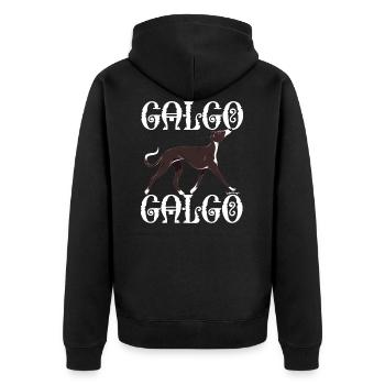 Galgo Galgo 4 - Veste à capuche bio Premium Unisexe - noir - Dos - Nico (187cm)