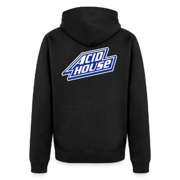 Maison acide - Veste à capuche bio Premium Unisexe - noir - Dos - Nico (187cm)