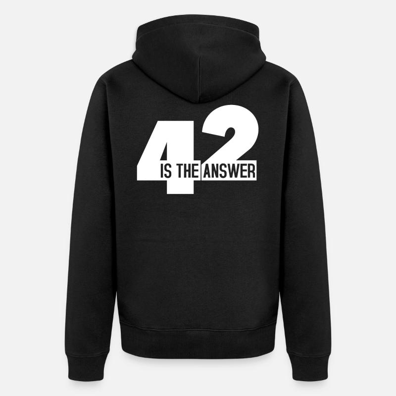 42 - Veste à capuche bio Premium Unisexe - noir