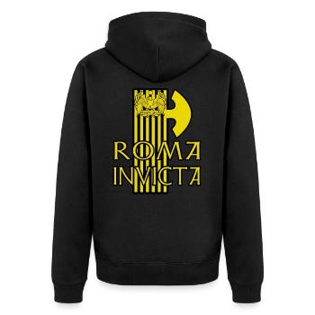 ROMA INVICTA Romains Rome SPQR Rome - Veste à capuche bio Premium Unisexe - noir - Dos - Nico (187cm)