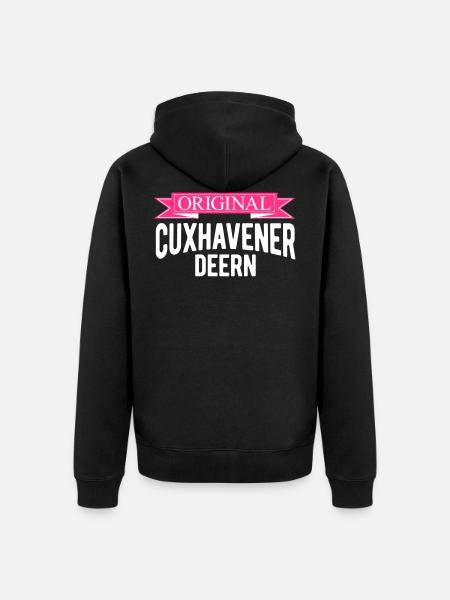Cuxhavener deern d'origine - Veste à capuche bio Premium Unisexe - noir