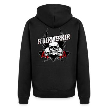 feux d'artifice 05 - Veste à capuche bio Premium Unisexe - noir - Dos - Nico (187cm)