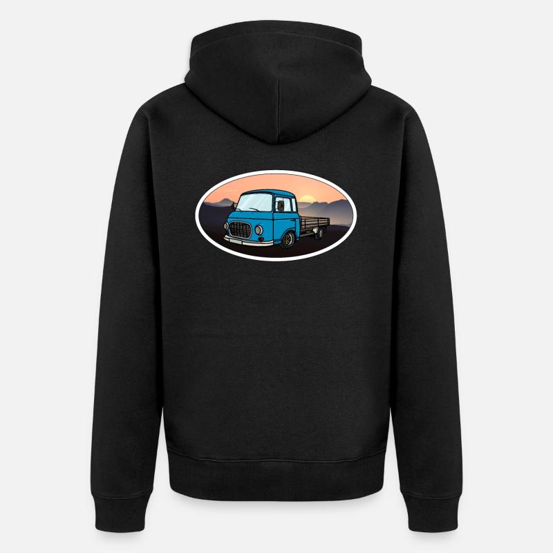 b1000priche - Veste à capuche bio Premium Unisexe - noir