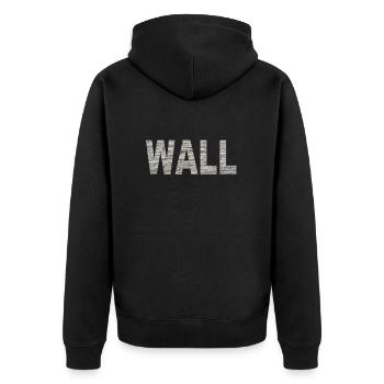 Rampart - Unisex Premium Organic Zip Hoodie - black - Back - Nico (187cm)