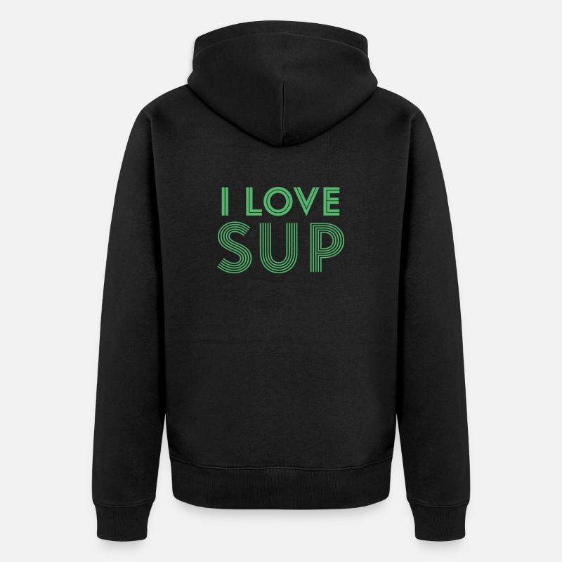 SUP - Veste à capuche bio Premium Unisexe - noir