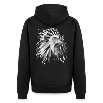 Lionne lionne - Veste à capuche bio Premium Unisexe - noir - Dos - Nico (187cm)