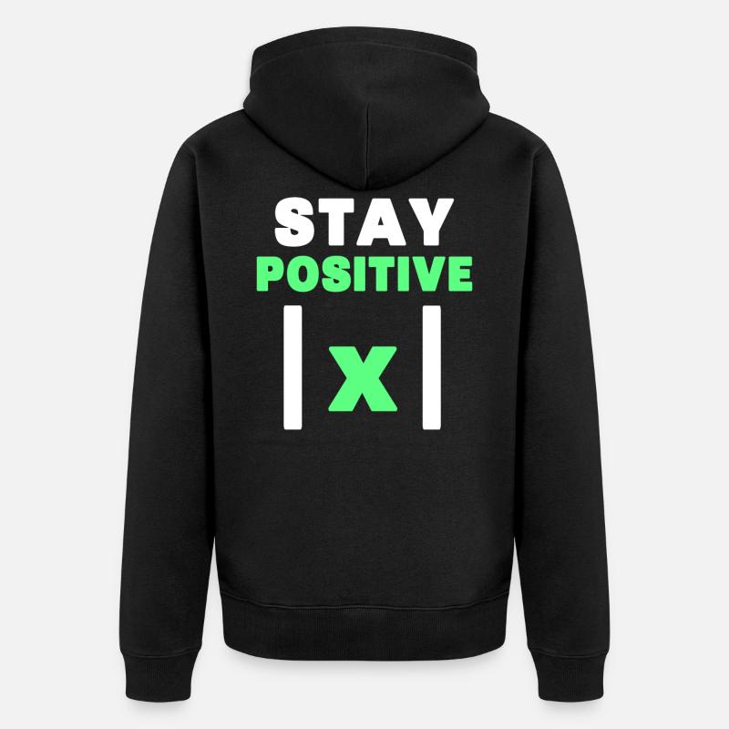 Math nerd - Unisex Premium Organic Zip Hoodie - black