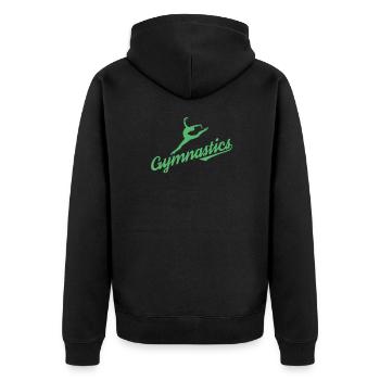 Gymnastique gymnastique Gymnaste Gymnaste au sol - Veste à capuche bio Premium Unisexe - noir - Dos - Nico (187cm)