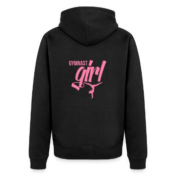 Gymnaste gymnastique gymnastique gymnastique gymnastique - Veste à capuche bio Premium Unisexe - noir - Dos - Nico (187cm)