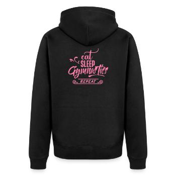 Gymnastique de gymnastique de gymnastique de l’appareil Gymnastique - Veste à capuche bio Premium Unisexe - noir - Dos - Nico (187cm)