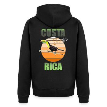 Tucan Costa Rica - Veste à capuche bio Premium Unisexe - noir - Dos - Nico (187cm)