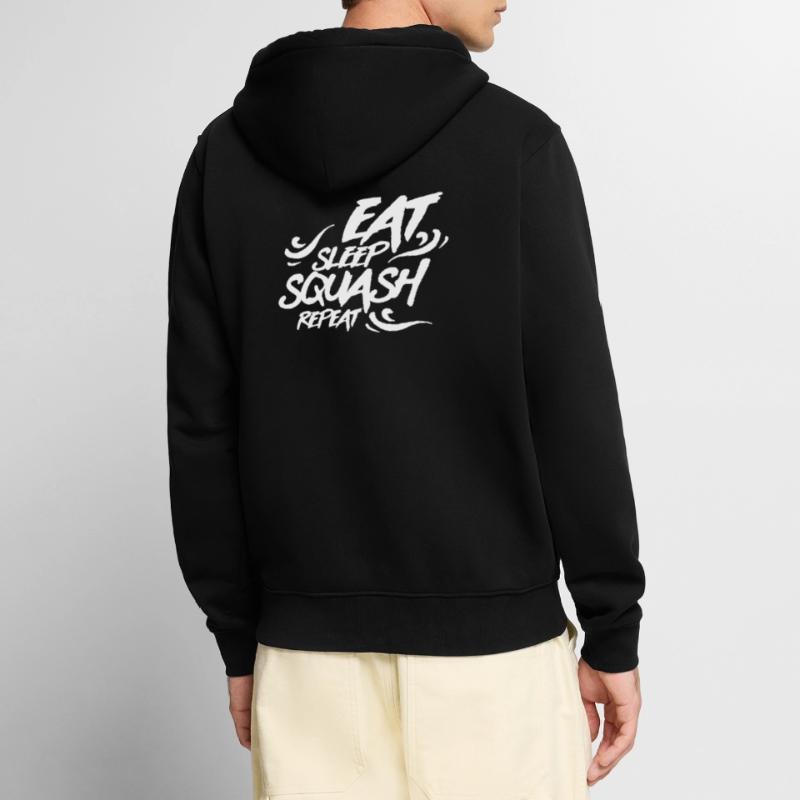 Squash Squash Squash Squash Unisex Premium Organic Zip Hoodie