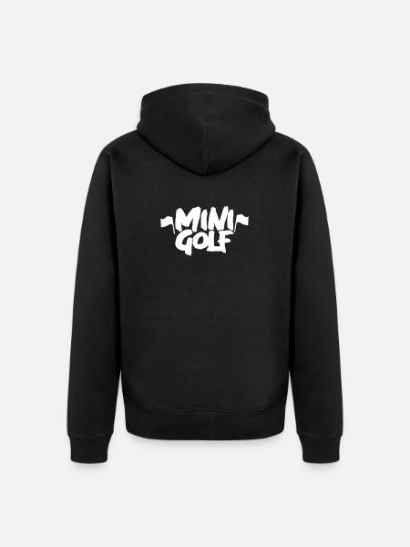 Golf Golf Golf Golf - Unisex Premium Organic Zip Hoodie - black