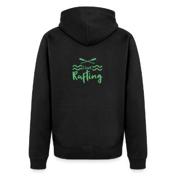River Raft White Water Rafting Raft Rafter Rafting Rafting - Unisex Premium Organic Zip Hoodie - black - Back - Nico (187cm)