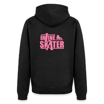 Coureur Inline Skaterin Patins à roulettes - Veste à capuche bio Premium Unisexe - noir - Dos - Nico (187cm)