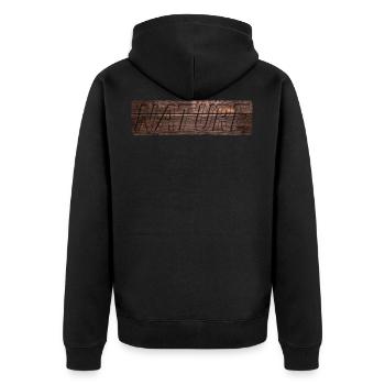 Nature shirts, hoodies and pullovers - Unisex Premium Organic Zip Hoodie - black - Back - Nico (187cm)