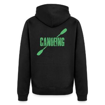 Canoë canoë canoë canoë-kayak Canoë-kayak - Veste à capuche bio Premium Unisexe - noir - Dos - Nico (187cm)