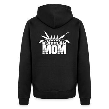 Biathlete Biathlon Athlete Biathlete Biathlons - Unisex Premium Organic Zip Hoodie - black - Back - Nico (187cm)