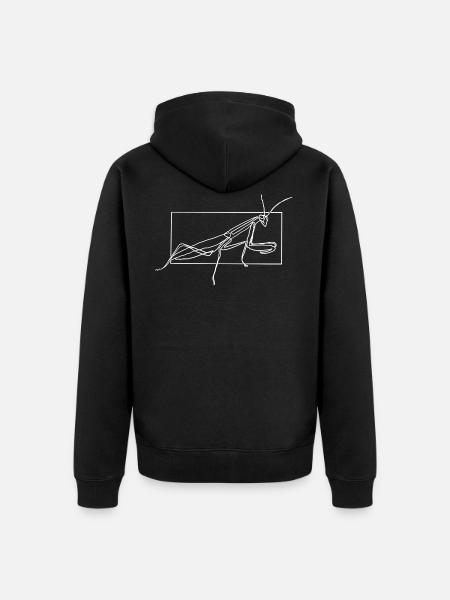 Praying Mantis Premium Design Gift - Unisex Premium Organic Zip Hoodie - black