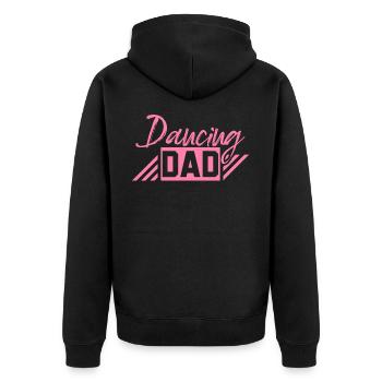 Danse Papa - Veste à capuche bio Premium Unisexe - noir - Dos - Nico (187cm)