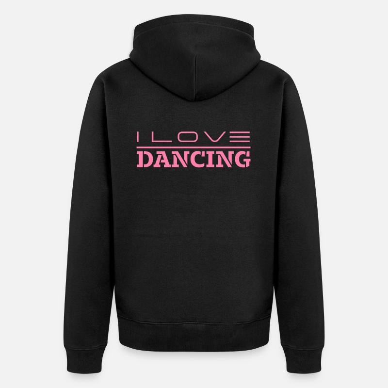 Danseur Danse Danse Danse École de danse - Veste à capuche bio Premium Unisexe - noir