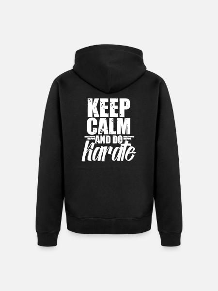 Karaté Karaté Karaté Karaté - Veste à capuche bio Premium Unisexe - noir