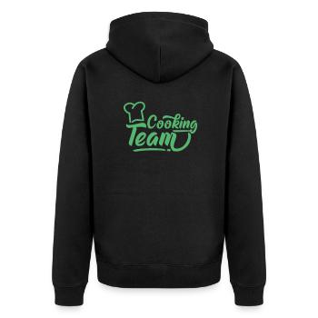 Cuisine cuisine Cuisine - Veste à capuche bio Premium Unisexe - noir - Dos - Nico (187cm)