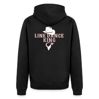 Line Dance, Line Dance, Line Dancing, Gift - Unisex Premium Organic Zip Hoodie - black - Back - Nico (187cm)