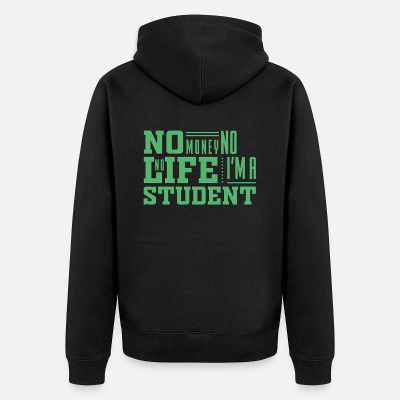 Etudier l’université Etudier - Veste à capuche bio Premium Unisexe - noir