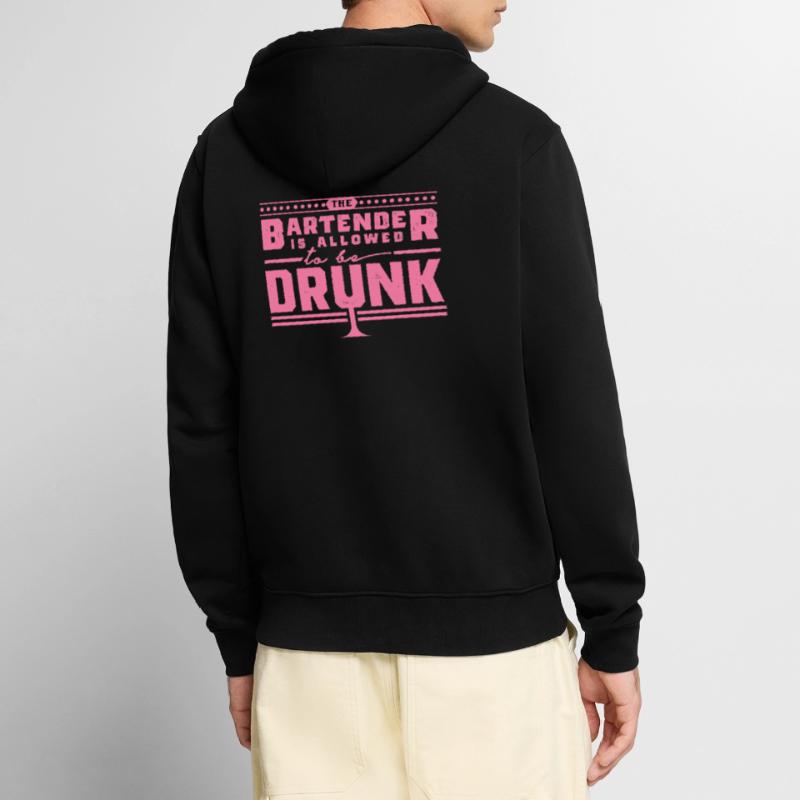 Bartender Bartender Bartender Bartender Bartender Unisex Premium Organic Zip Hoodie