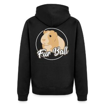 Rongeur cadeau animal de compagnie de cochon d'Inde - Veste à capuche bio Premium Unisexe - noir - Dos - Nico (187cm)