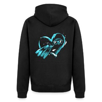 Plongeur plongée équipement de plongée Hobby Cadeau - Veste à capuche bio Premium Unisexe - noir - Dos - Nico (187cm)