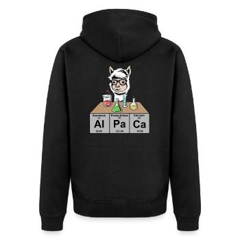 Chimie Drôle Chimie Alpaga Alpaga Cadeau - Veste à capuche bio Premium Unisexe - noir - Dos - Nico (187cm)